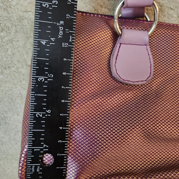 Insulated Purple Pink Wine Bottle Tote Bag Purse - Picture 9 of 14